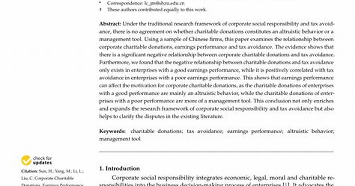 Surprising Earnings and Charitable Impact