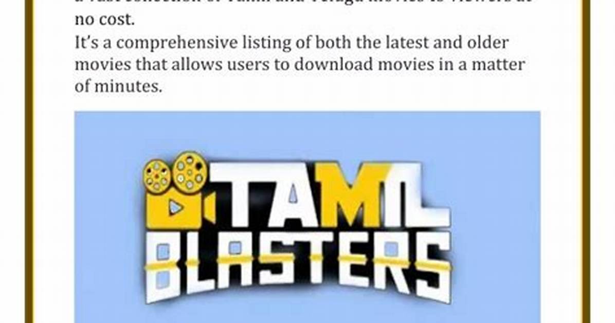 The Latest Tamilblasters New Link: Everything You Need to Know