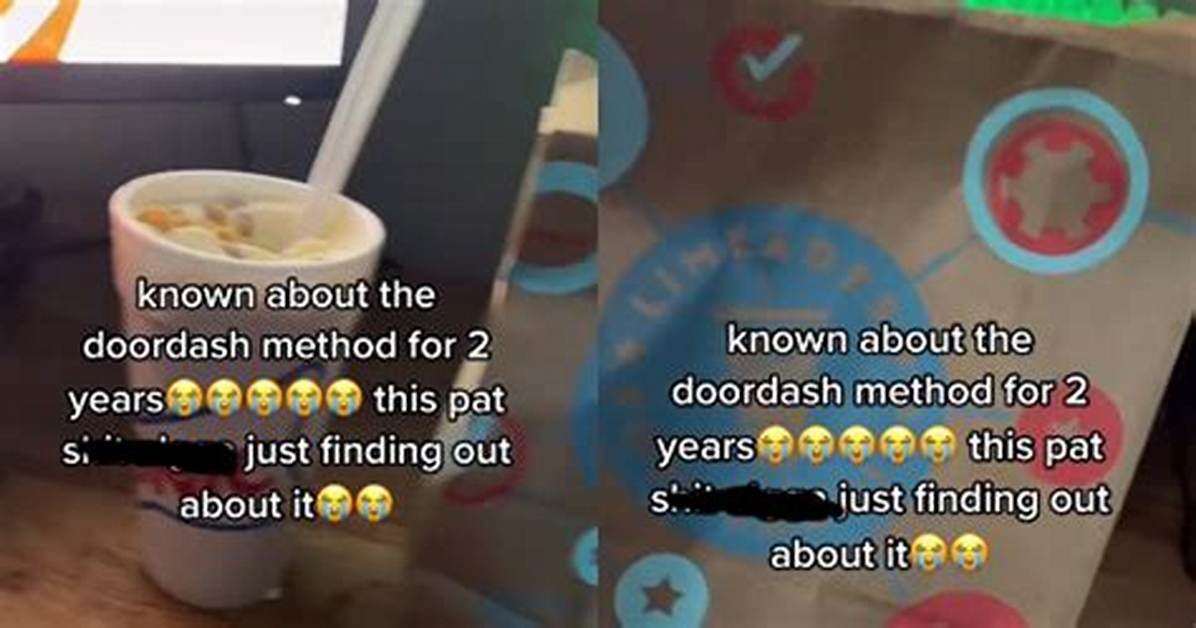 Tiktoker Exposes Doordash Scam Customers Use to Get Free Food, Sparks Debate ·