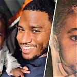 Trey Songz Reveals Huge Arm Tattoo of His Son Noah's Face