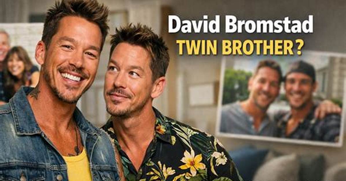 Uncover the Truth Behind David Bromstad's Twin Mystery