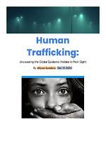 Uncovering the Depths of Human Trafficking