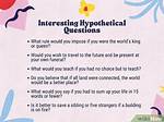 Uncovering the Fun: Weird Hypothetical Questions to Ask