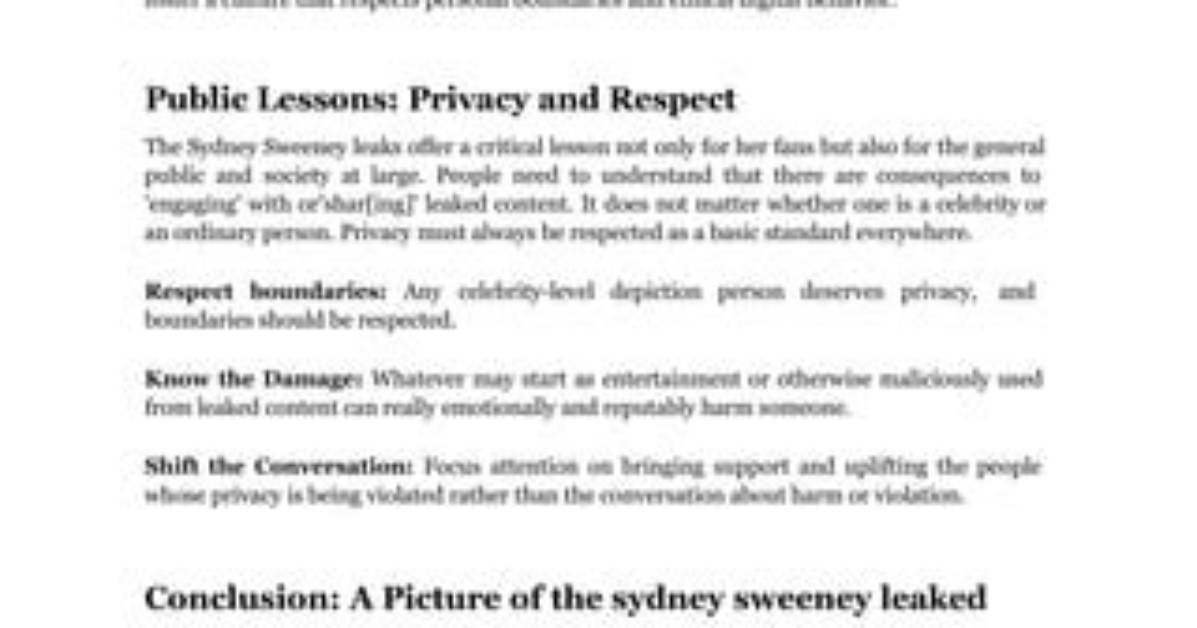 Understanding the Sydney May of Leaks: Lessons and Implications