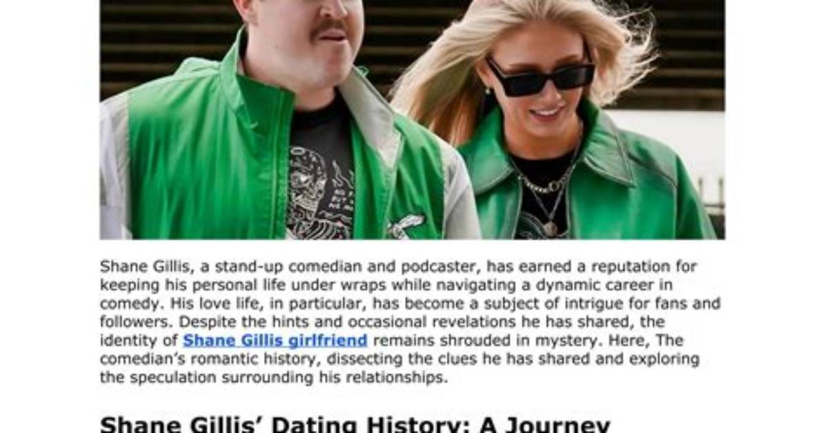 Unraveling the Journey of Shane Gillis Young: a Comedian's Rise to Fame