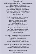 Unraveling the Mystique of "China Grove" Lyrics