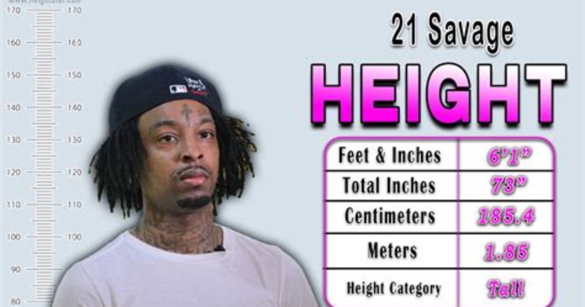 Unveiling 21 Savage's Height and Weight: Unraveling the Enigma