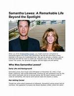 Unveiling Samantha Lewes: the Woman Behind the Star