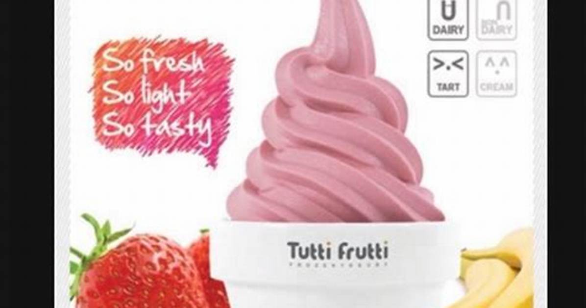 Unveiling the Delights of Tutti Frutti Frozen Yogurt: a Culinary Adventure