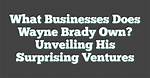 Unveiling the Life of Wayne Brady's Brother: a Journey of Talent and Brotherhood