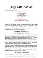 Unveiling the Mysteries of the 14Th July Zodiac Sign