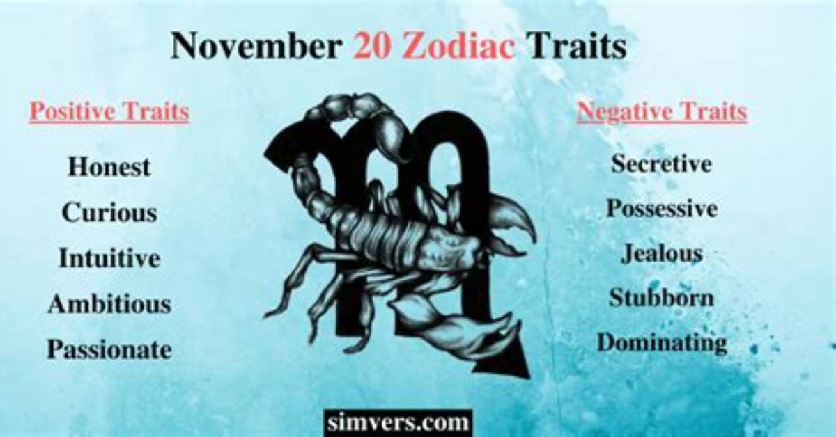 Unveiling the Mystique of November 20 Zodiac Personality