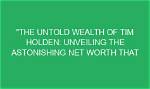 Unveiling the Wealth and Impact of Tim Ross and His Wife: a Wikipedia Deep Dive