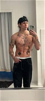 Vinnie Hacker Got a New Tattoo in the Middle of His Chest