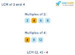 What Is the Lcm for 2 4 and 3?