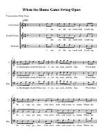 When the Gates Swing Open: a Journey into Gospel Music