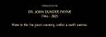 Who Is Dr John Dundee Payne Wiki Age