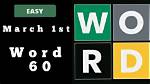 Wordling: Daily Worldle Wordle: ! Daily Word Challenge Easy March 5, 2022 Word 64 Answer