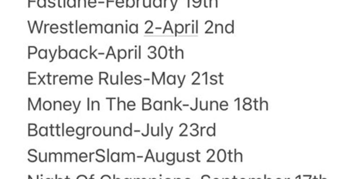 Wwe Schedule 2023: Every Upcoming Ppv Date, Nxt Network Exclusive and Full Results Including Survivo