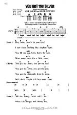 You Got the Silver: Unraveling the Lyrics Meaning